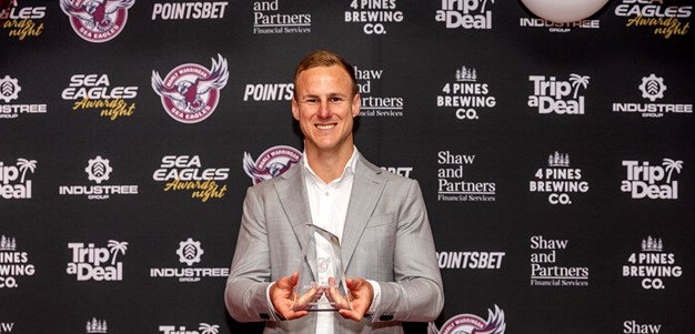 DCE voted Manly's best and fairest for third time
