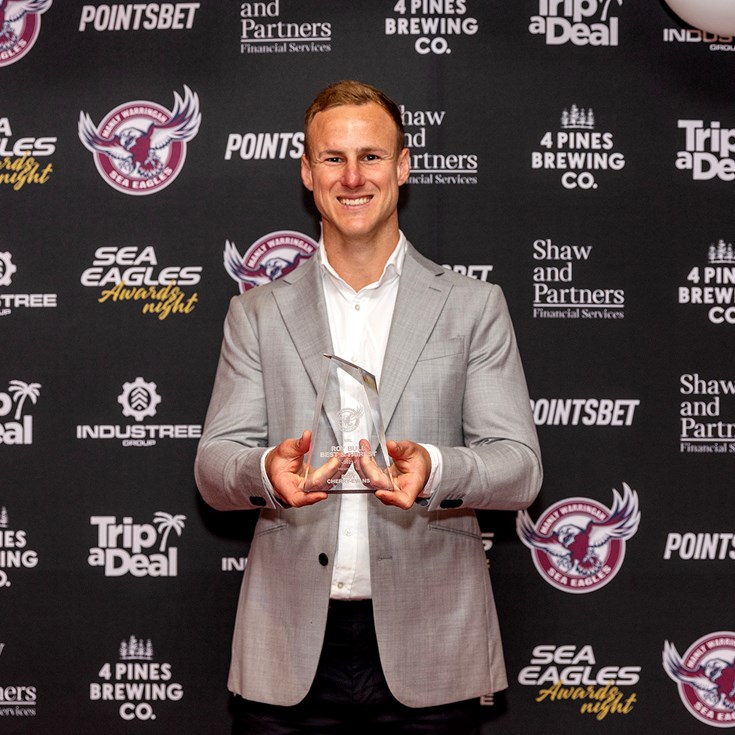 DCE voted Manly's best and fairest for third time