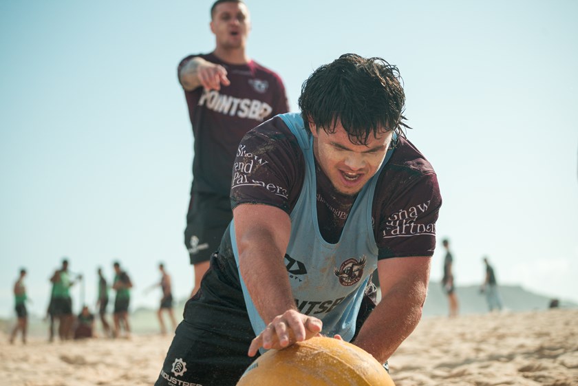 Intense...Zac Fulton doing the hard yards at a Long Reef Beach session