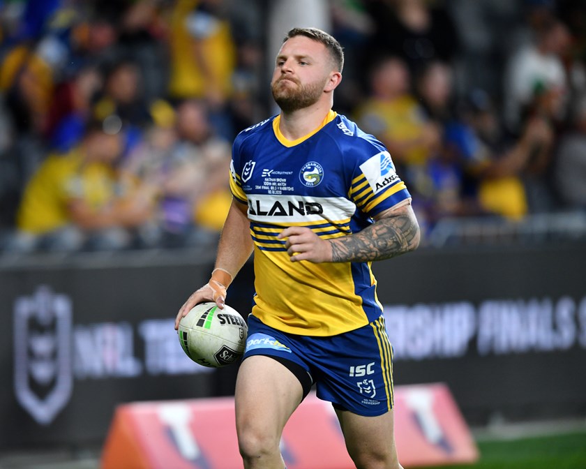 Brown played his 100th NRL game against the Rabbitohs in the 2020 semi-final 