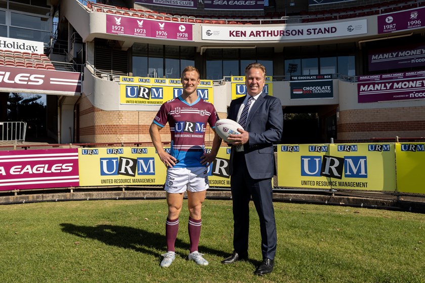 Daly Cherry-Evans with URM Managing Director, Anthony Johnston. 