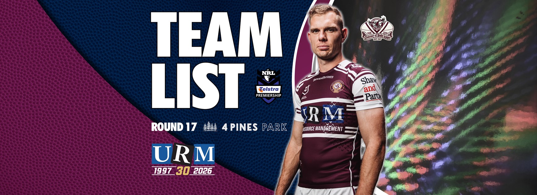 Team List: NRL Round 17 vs Storm