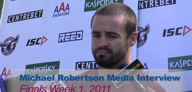 Finals Week 1 Michael Robertson Media Interview