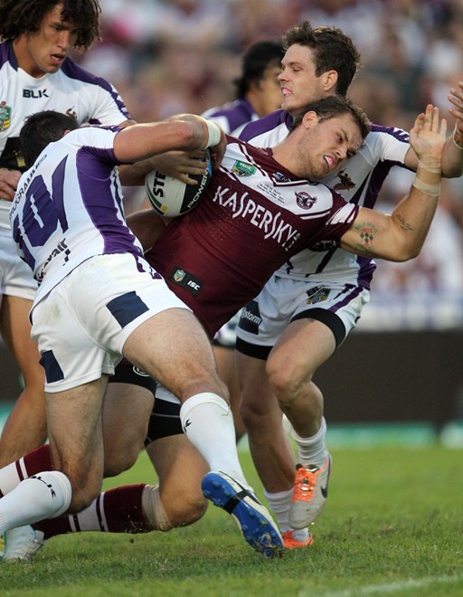 Cheyse Blair : NRL Rugby League - Round 1. Manly-Warringah Sea Eagles V Melbourne Storm at Brookvale Oval Saturday the 8th of March 2014 . Digital Image by Robb Cox nrlphotos.com