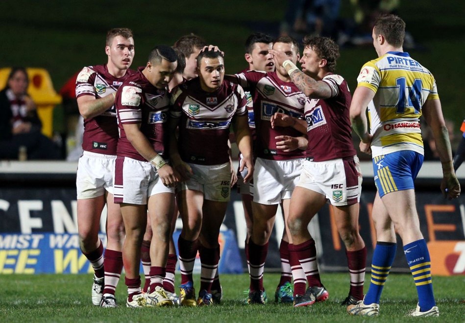 : NYC Round 17, Manly Warringah Sea Eagles v Parramatta Eels, Brookvale Oval, Monday 8th July 2013. Photo: Copyright Â© Renee McKay/Action Photographics