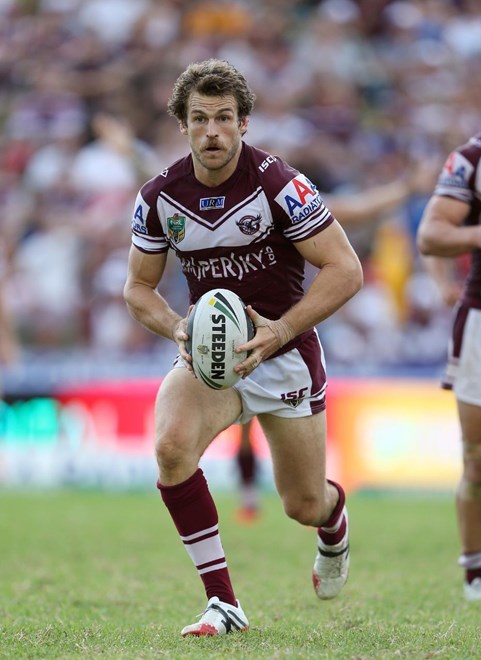 Digital Image by Robb Cox Â©nrlphotos.com : David Williams : NRL Rugby League - Round 3; Manly-Warringah Sea Eagles V Parramatta Eels, Brookvale Oval.  Sunday the 23rd of March 2014.