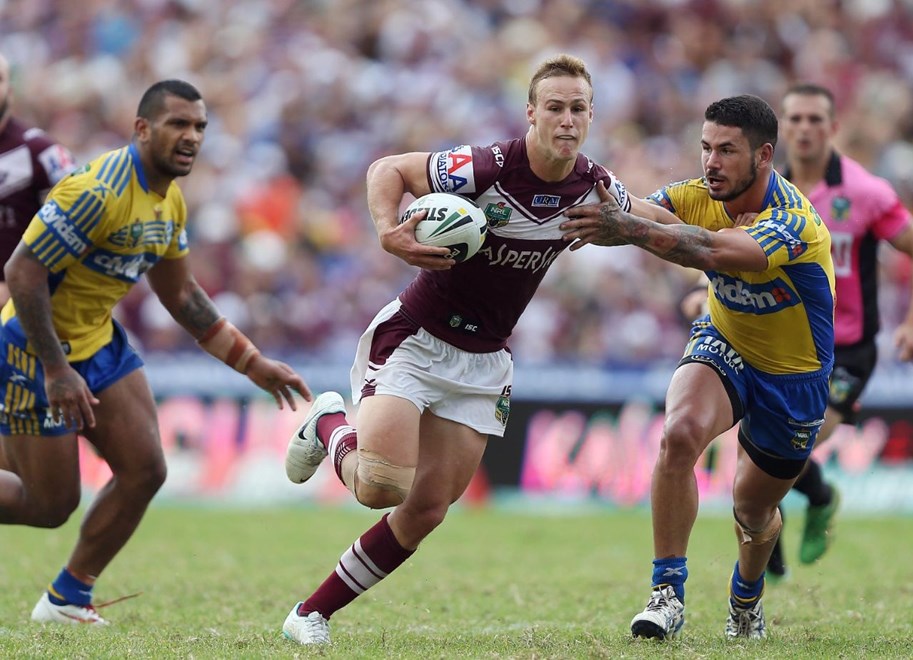 Digital Image by Robb Cox Â©nrlphotos.com : Daly Cherry-Evans : NRL Rugby League - Round 3; Manly-Warringah Sea Eagles V Parramatta Eels, Brookvale Oval.  Sunday the 23rd of March 2014.