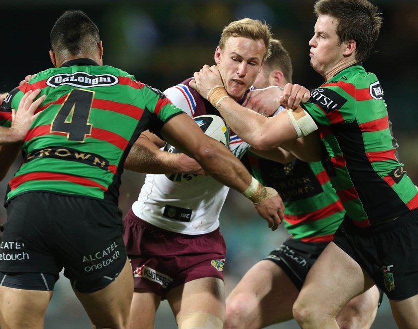 Digital Image by Robb Cox Â©nrlphotos.com: Daly Cherry Evans :NRL Rugby League - Round 22, South Sydney Rabbitohs V Manly Warringah Sea Eagles at the SCG, Friday August 8th 2014.