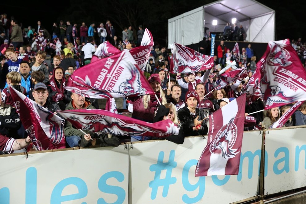 Digital Image Grant Trouville Â© nrlphotos.com  : NRL Rugby League Round 16 - Manly Sea Eagles v Sydney Roosters, at Brookvale Oval friday the 27th of June  2014.