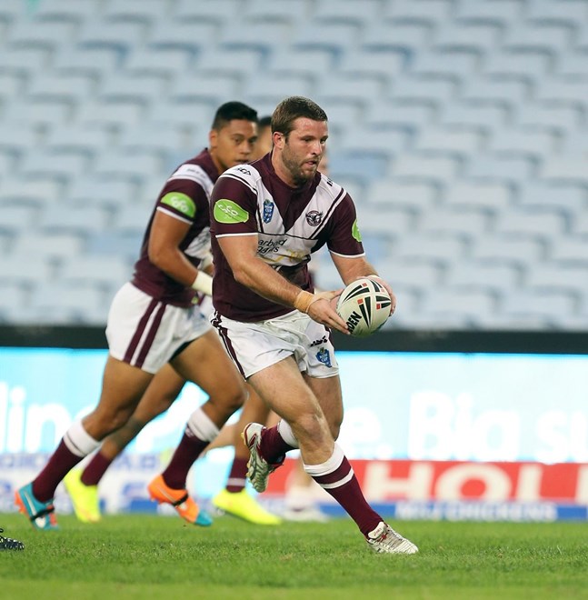 Blake Leary: Digital Image by Robb Cox ©nrlphotos.com: :NSW Cup Rugby League - Manly V Canterbury at ANZ Stadium, Homebush. Friday April 17th 2015.