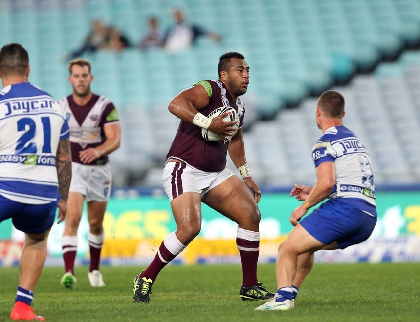 Siosaia Vave : Digital Image by Robb Cox Â©nrlphotos.com: :NSW Cup Rugby League - Manly V Canterbury at ANZ Stadium, Homebush. Friday April 17th 2015.