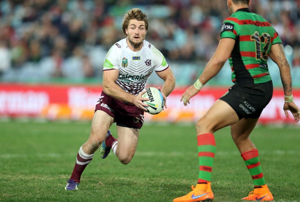 Keiran foran :Digital Image Grant Trouville Â© NRLphotos  : NRL Rugby League Round 16 - South Sydney Rabbitohs v Manly Sea Eagles at ANZ Stadium Friday the 26th June  2015.