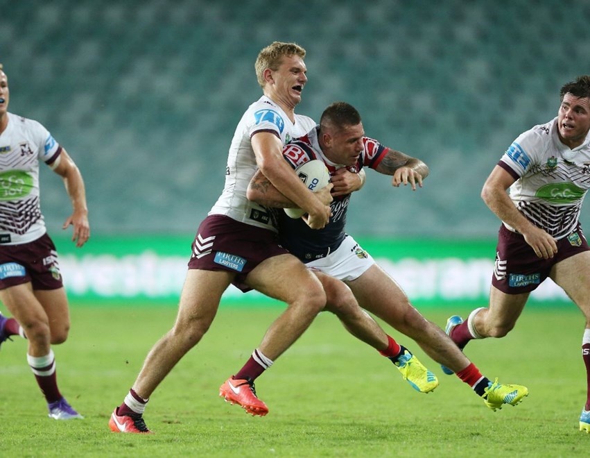 Competition - NRL PremiershipRound - Round 04Teams - Sydney Roosters V Manly Warringah Sea EaglesDate - 26th of March 2016Venue - Allianz Stadium, Moore Park, Sydney NSWPhotographer - Robb Cox