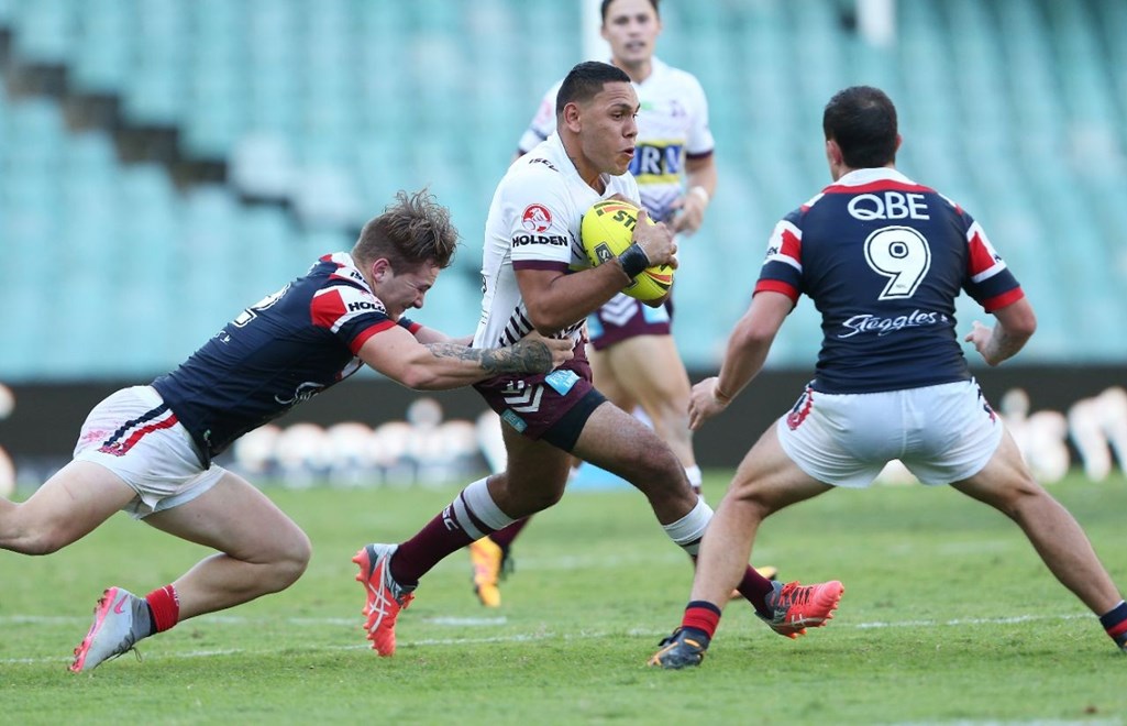 Competition - NYC PremiershipRound - Round 04Teams - Sydney Roosters V Manly Warringah Sea EaglesDate - 26th of March 2016Venue - Allianz Stadium, Moore Park, Sydney NSWPhotographer - Robb Cox