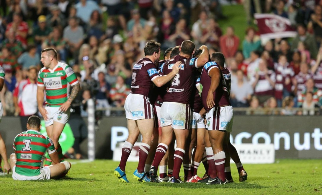 Competition - NYC  PremiershipTeams - Manly Sea Eagles v South Sydney RabbitohsDate â 31st or March 2016Venue â Brookvale Oval, Sydney, NSWPhotographer â Grant TrouvilleDescription -