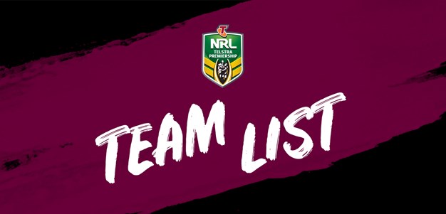 NRL Team List - Round 21