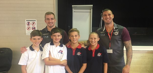 Players deliver 'Tackle Bullying' program