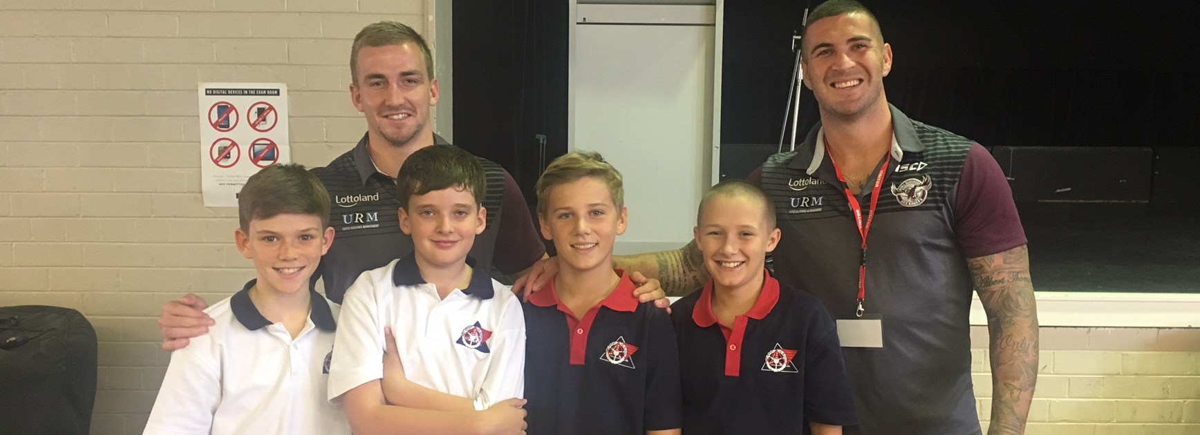 Players deliver 'Tackle Bullying' program