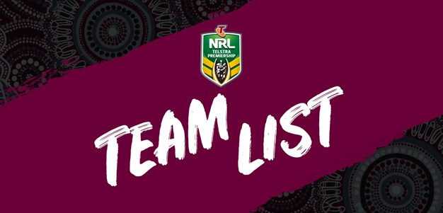 NRL Team List - Round 10
