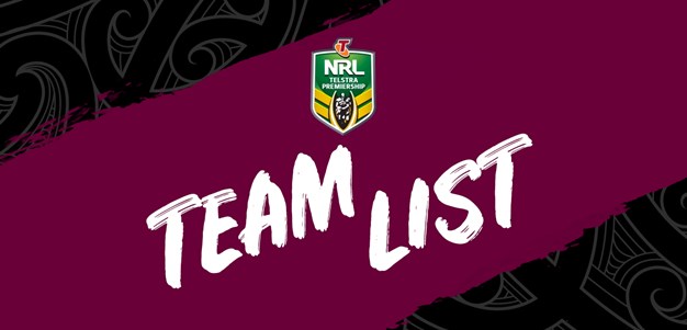 NRL Team List - Round 14
