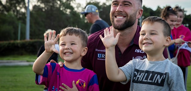 Sea Eagles hang out with local Junior Rugby League