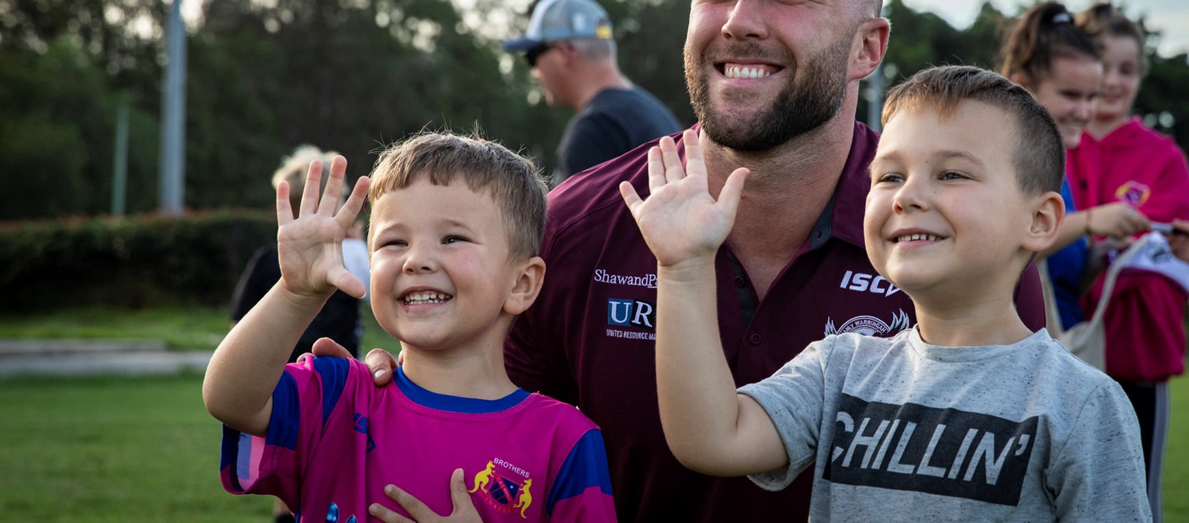 Sea Eagles hang out with local Junior Rugby League