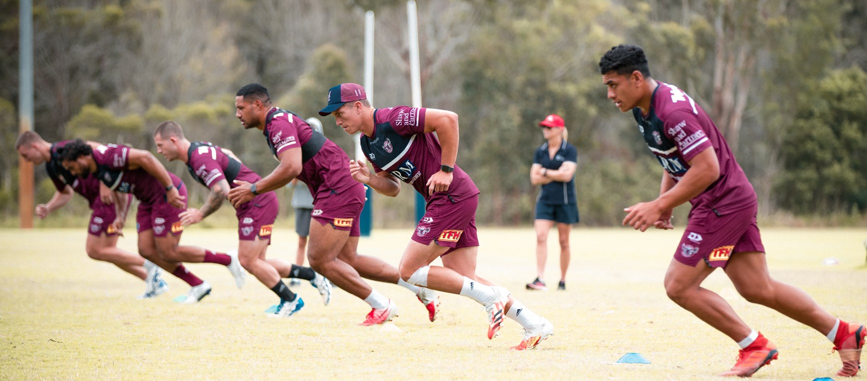 Best pics: Sea Eagles undergo beep test