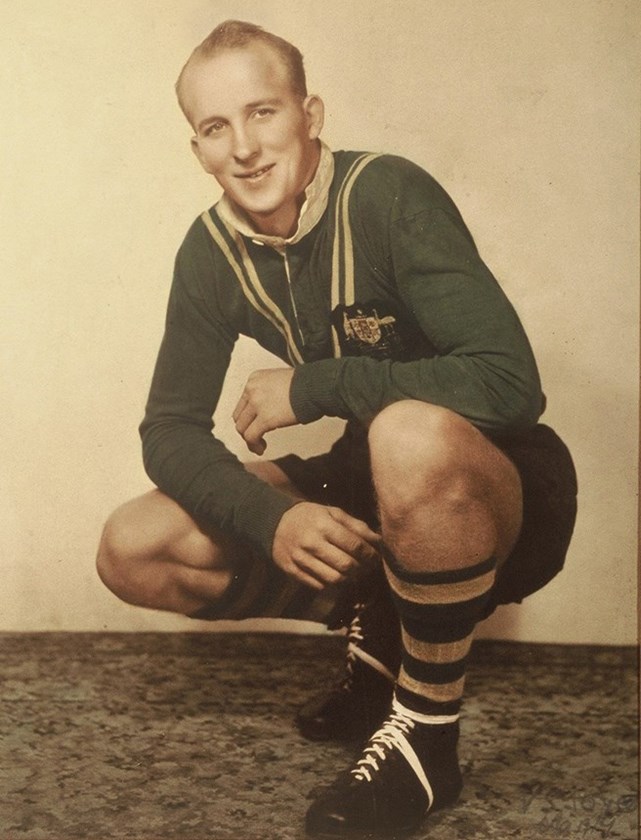 Roy Bull (Sea Eagle #17) became Manly’s first international player when he was selected for Australia’s tour to New Zealand in 1949.