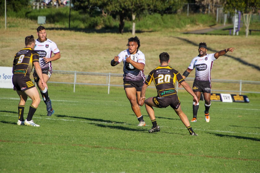 Prop Alec Tuitavake on the charge against Mounties on Sunday