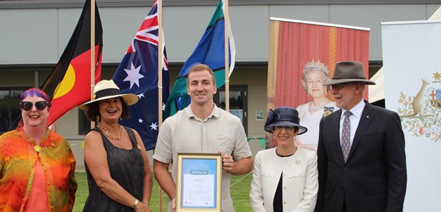 Lachlan Croker honoured by his home town