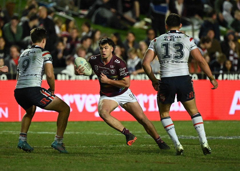 Third generation....Zac Fulton made a fine NRL debut for the Sea Eagles.