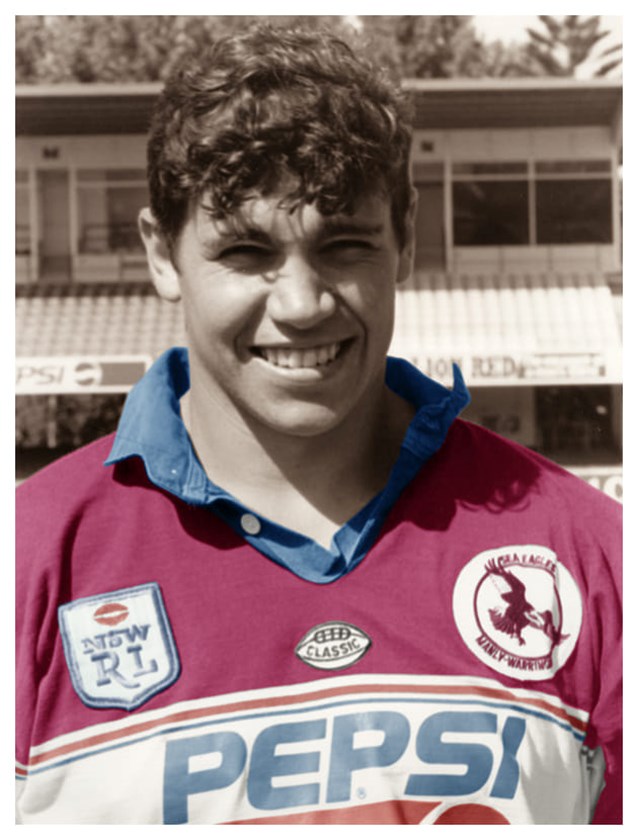 Tony Mestrov back in his playing days for the Sea Eagles