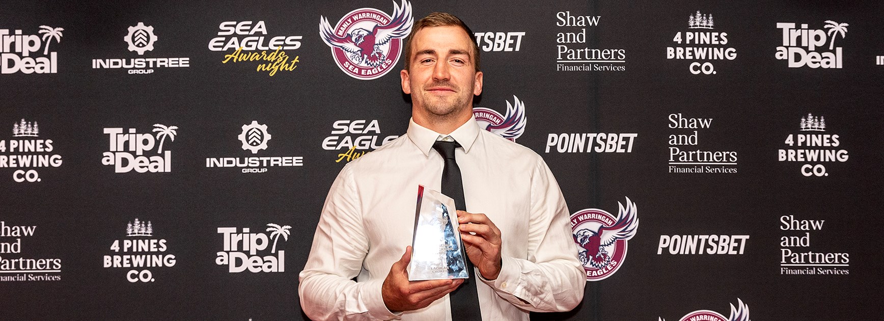 NRL Club Wellbeing and Education Award winner Lachlan Croker