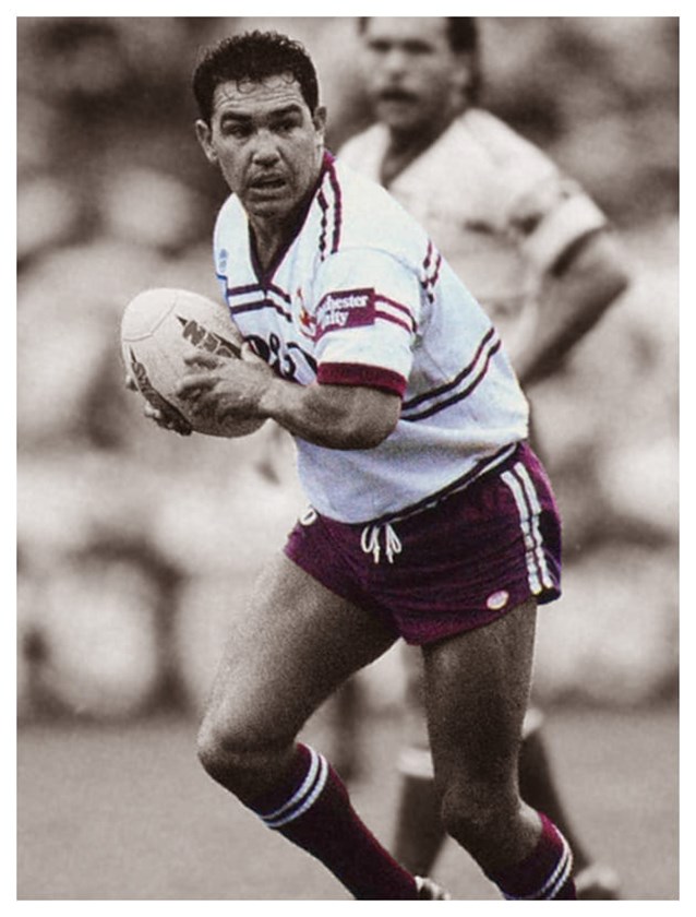 David Liddiard in action for Manly
