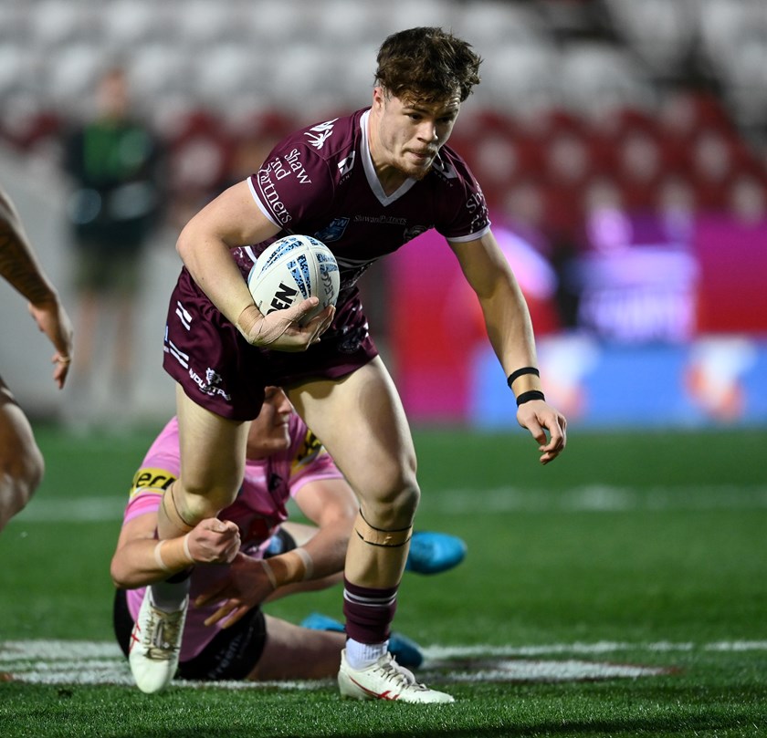 Blake Metcalfe looks to break free against the Panthers tonight