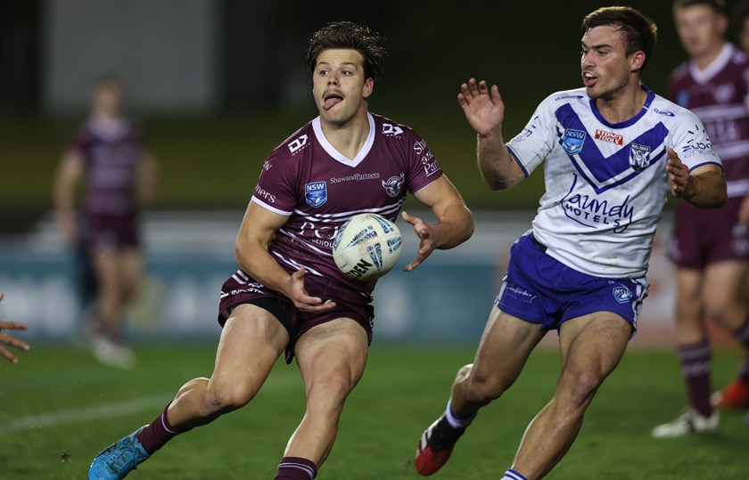 Half-back Harradyn Wilson laid on Manly's sole try against the Bulldogs at Belmore.