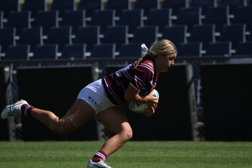 History made.....Lacey Cross scores Manly's first try