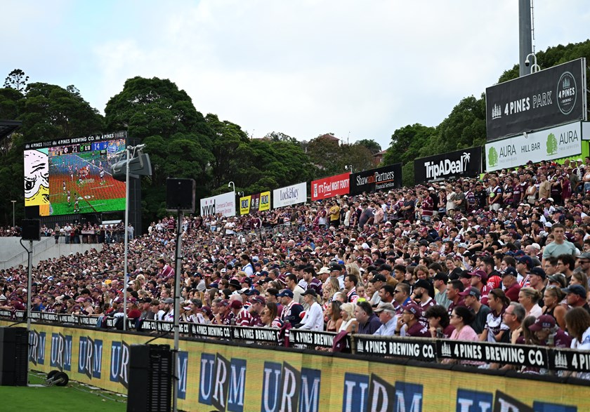 A sold out crowd of over 17,000 saw the Sea Eagles beat the Roosters in the first home game of 2024 at 4 Pines Park