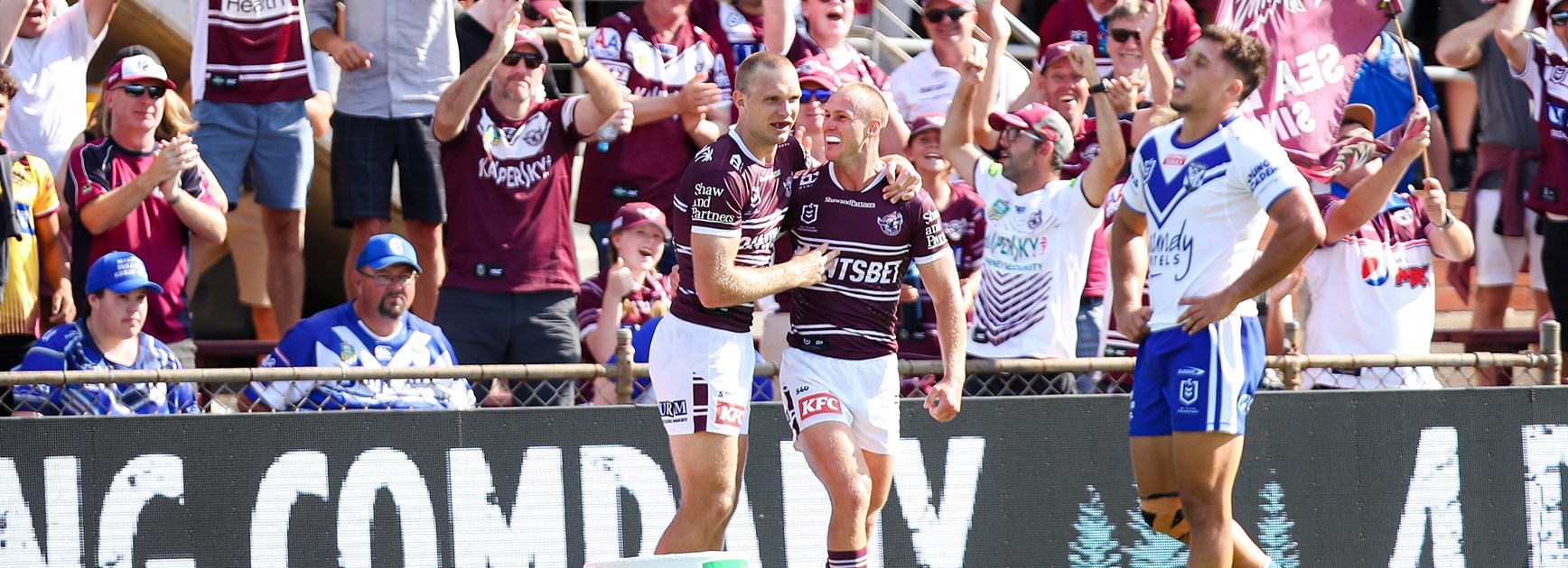 DCE Hat-Trick Helps Seibold’s Sea Eagles Sink the Bulldogs