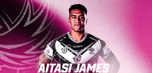 Sea Eagles secure young prop Aitasi James for next two years