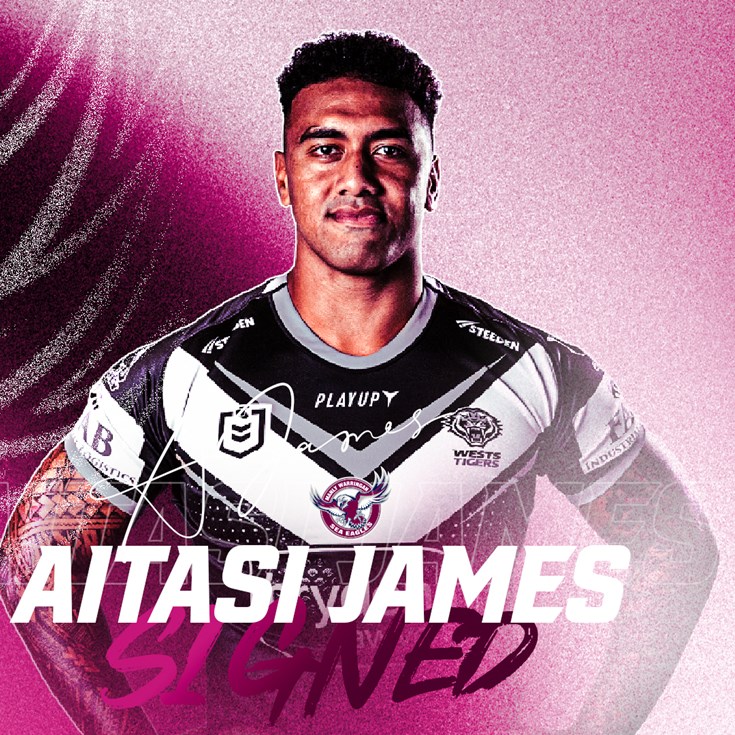 Sea Eagles secure young prop Aitasi James for next two years
