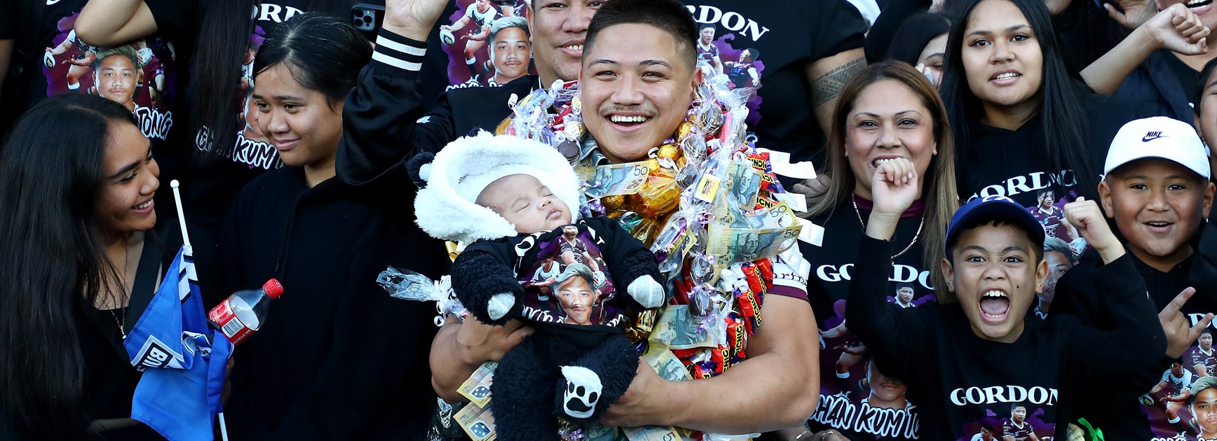 Gordon Chan Kum Tong shares NRL joy with family
