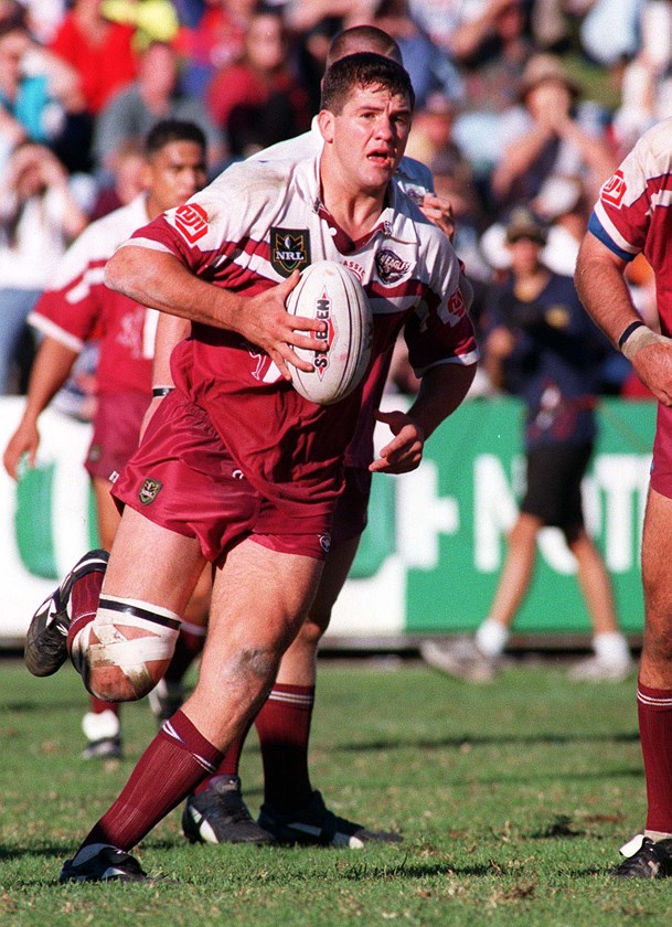 The great Nik Kosef in action for the Sea Eagles