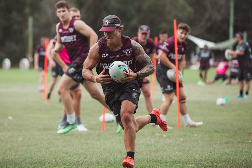 Jake Toby has benefitted from pre-season training with the Sea Eagles NRL squad