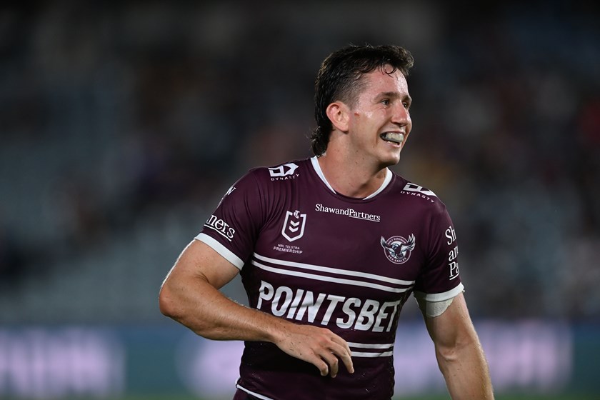 Cooper Johns is loving being back in the Manly jersey