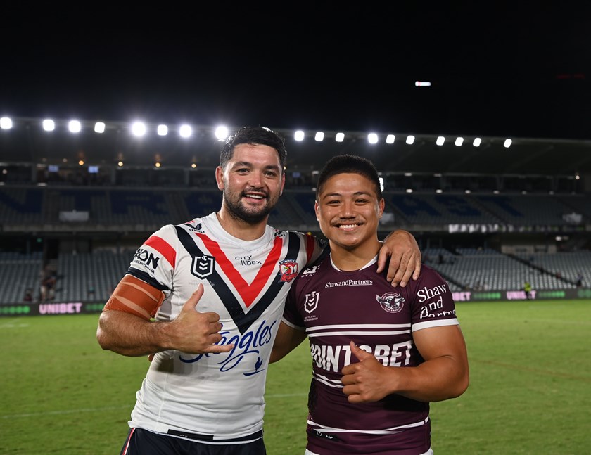 'Little Cheese'....Gordon Chan Kum Tong with the 'Big Cheese', Brandon Smith 