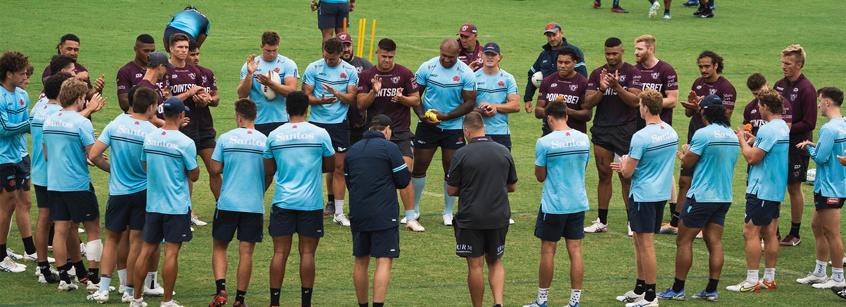 Sea Eagles and Waratahs enjoy combined session