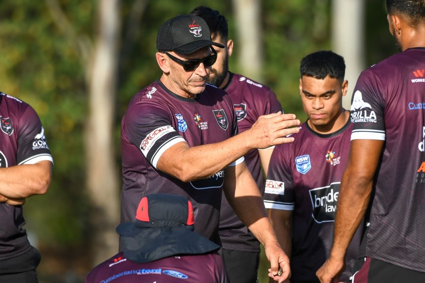 Fresh start....Wayne Lambkin takes the helm at his first training session as Blacktown Workers NSW Cup Coach.