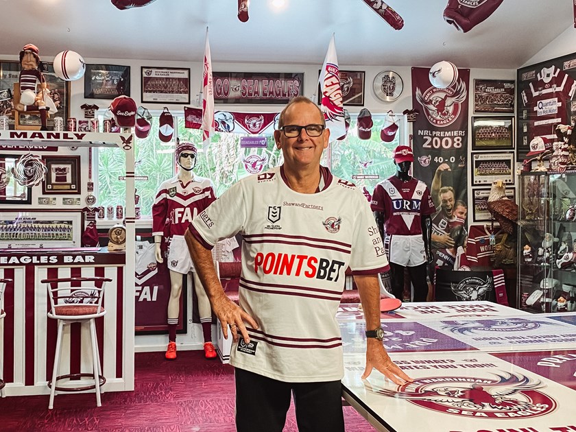 Ultimate Collection...David Eagle Rutherford inside his beloved Manly Man Cave