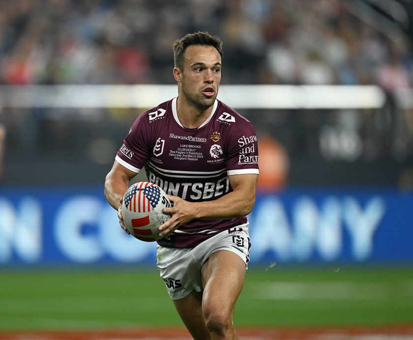 New colours....Luke Brooks is going to add plenty of attacking spark to the Sea Eagles